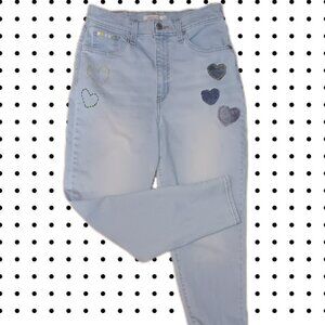 **embroidered** Levi's Light Wash High Waisted Taper - Size 29